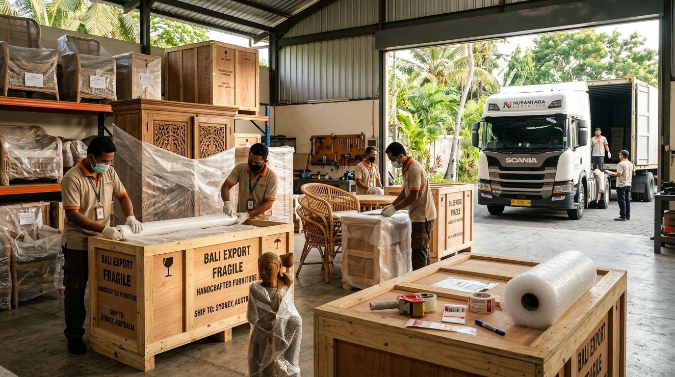 Jasa Ekspedisi Furniture & Kerajinan Bali Aman Bergaransi