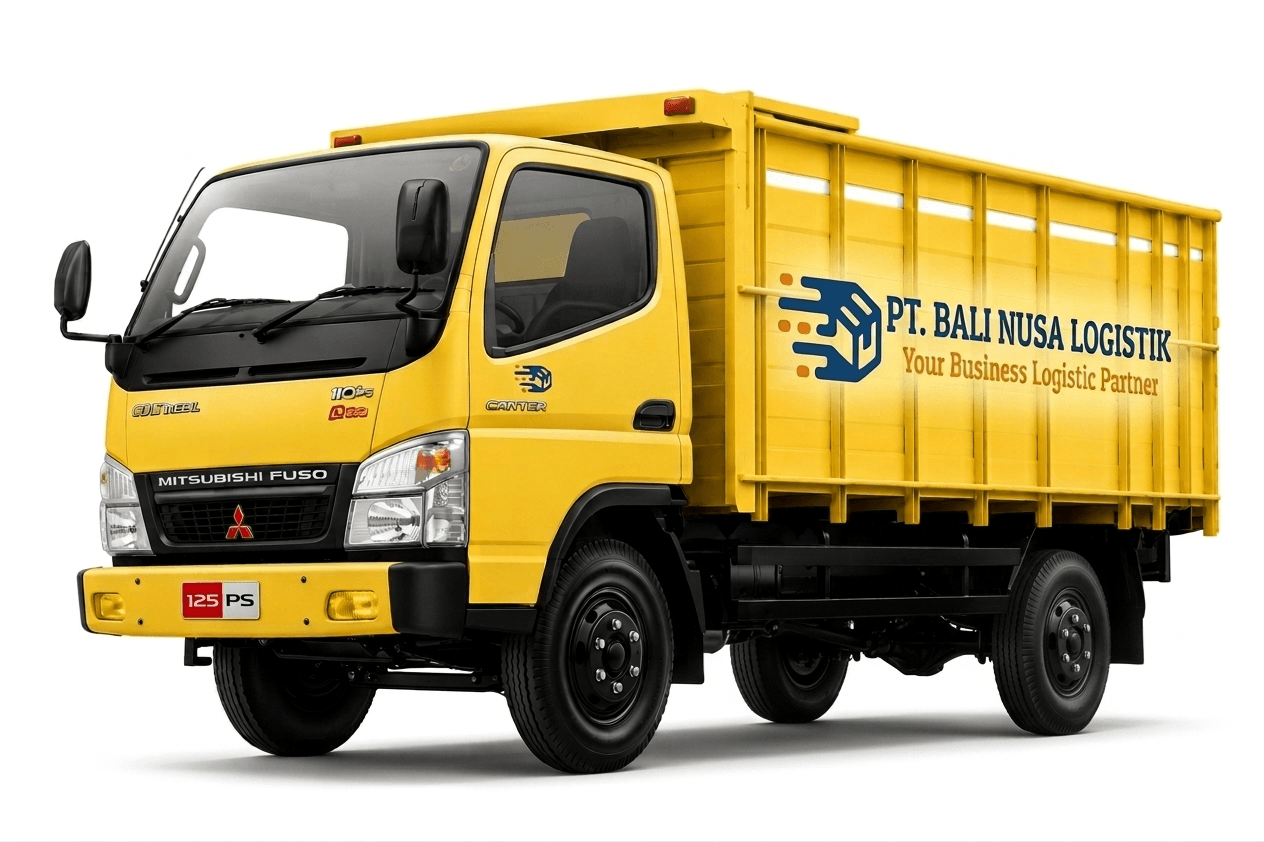 Truk CDE Engkel Bali Nusa Logistik untuk distribusi cargo